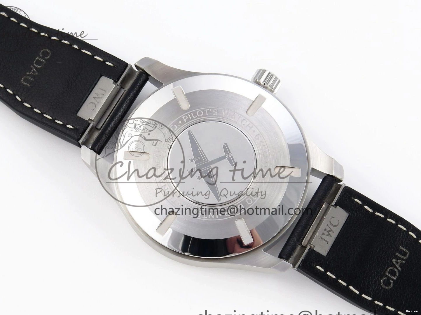 MIROTIME 0226 Pilot Mark XX IW328203 ZF 1:1 Best Edition Blue Dial on Dark Blue Leather Strap A Snug 7024